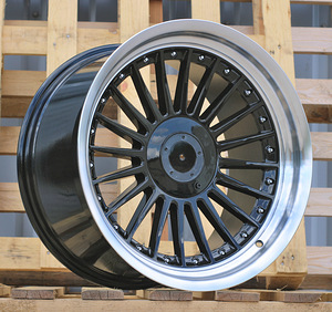 R18x8.5  5X120  ET  20  74.1  B1803  Black+Polished Lip (BLPL)  For BMW  (Z6+Z1)  (ALPINA Style Rear+Front) (1 foto / 1)