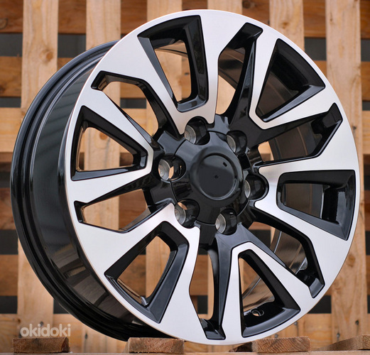 R18x7.5  6X139.7  ET  25  106.1  B1743  Black Polished (MB)  For 4X4  (Z1)  (4x4 for TOYOTA)