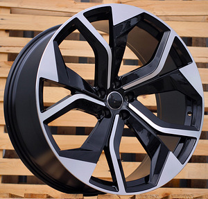 R21x9.5  5X112  ET  31  66.5  B1637  (BK5758)  Black Polished (MB)  For AUD  (P2+K4) (1 foto / 1)