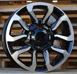 R17x7.5  6X139.7  ET  30  110.5  B1623  Black Polished (MB)  For TOYOT  (K4+K3) (1 foto / 1)