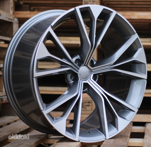 R21x10  5X112  ET  20  66.5  B1624  Grey Polished (MG)  For AUD  (P)  (Q7/Q8 (AKC 150 Eur))