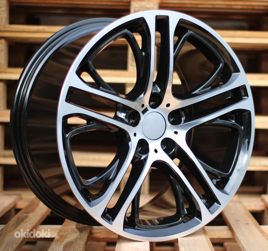 R20x8.5  5X120  ET  38  72.6  B1600  Black Polished (MB)  For BMW  (Z1)  (Rear+Front For BMW X3)