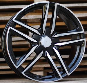 R19x8.5  5X112  ET  43  66.6  B1558  Black Polished (MB)  For MER  (P)  (Rear+Front (AKC 90 Eur)) (1 foto / 1)