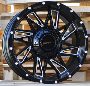 R18x9  10X127/130  ET  M12  84.1  B1544  Black Matt+Polished Lip (BMPL)  For 4X4  (K7) (1 foto / 1)