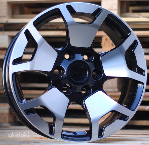 R17x7.5  6X139.7  ET  25  106.1  B1460  (A5550/BY1460)  Black Polished (MB)  For TOYOT  (R)  (4x4)