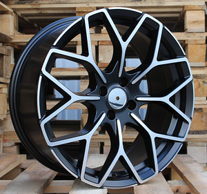 R18x7  4X100  ET  30  60.1  B1449  Black Polished Half Matt (MBHM)  For SMART  (Z4)  (HAXER Front+Rear) (1 foto / 1)