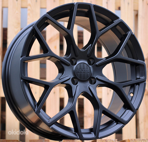 R16x5.5  4X100  ET  30  60.1  B1449  Black Half Matt (BLHM)  For SMART  (Z4)  (HAXER Front+Rear)