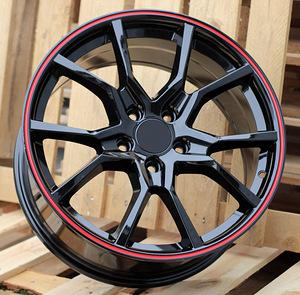 R17x7.5  5X114.3  ET  45  67.1  B1418  (IN5381)  Black+Red Line (BR)  For HOND  (P2) (1 foto / 1)