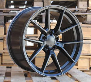 R19x9.5  5X120  ET  40  72.6  B1416  Black Half Matt (BLHM)  For BMW  (K4)  (Rear+Front) (1 foto / 1)