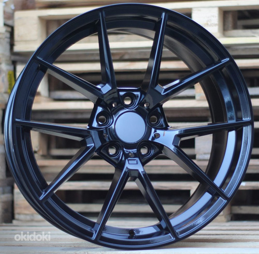 R18x9  5X120  ET  35  72.6  B1416  Black (BL)  For BMW  (P+Z2+K3)  (GB (W705) Rear+Front)