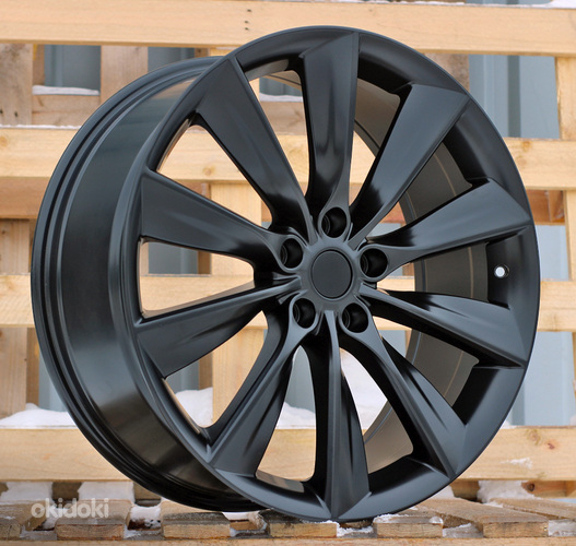 R21x9  5X120  ET  40  64.1  B1385  Black Half Matt (BLHM)  For RACIN  (Z2)  (TESLA Front+Rear)