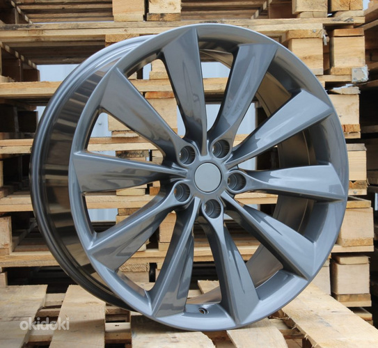 R21x8.5  5X120  ET  40  64.1  B1385  Gun Metal (GM)  For RACIN  (P)  (TESLA Front+Rear)