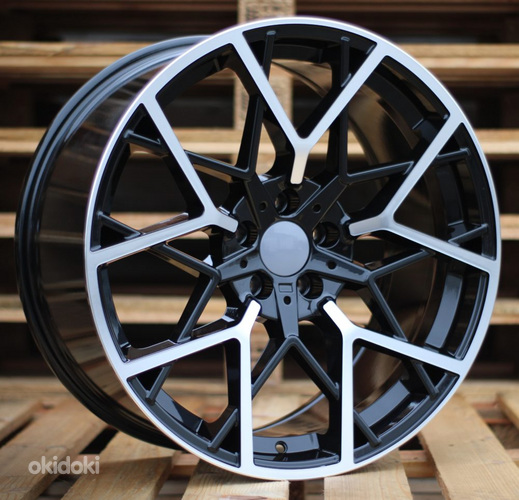 R19x9.5  5X112  ET  37  66.6  B1383  Black Polished+Powder Coating (MBPC)  For BMW  (P)  ((AKC 100 Eur))