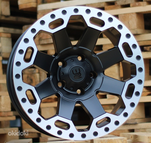 R17x9  5X139.7  ET  0  110.1  B1376  Black Half Matt+Polished Lip (BLHMPL)  For 4X4  (P2)