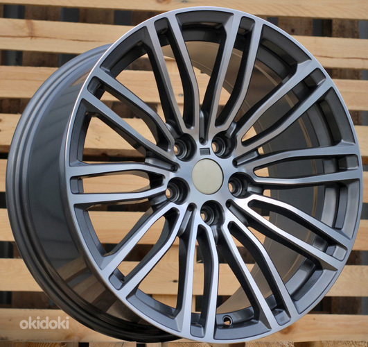R19x9.5  5X112  ET  44  66.6  B1318  Grey Polished (MG)  For BMW  (P2)  (Rear+Front)