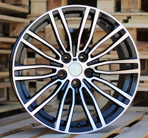 R19x8.5  5X112  ET  30  66.6  B1318  Black Polished (MB)  For BMW  (P2)  (Rear+Front) (1 foto / 1)