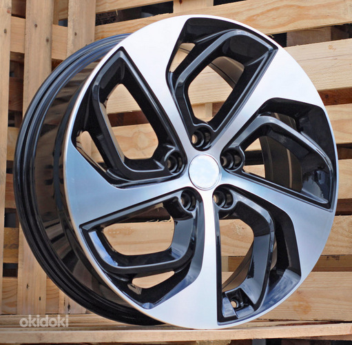 R17x7  5X114.3  ET  43.5  67.1  B1278  (BK5312)  Black Polished (MB)  For HYUND  (D1)
