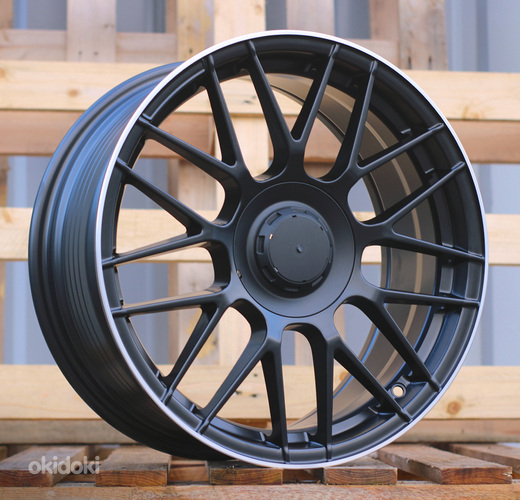 R17x7.5  5X112  ET  40  66.6  B1268  (XF083)  Black Half Matt+Polished Lip (BLHMPL)  For MER  (Z6)  (HYBRID FORGED)