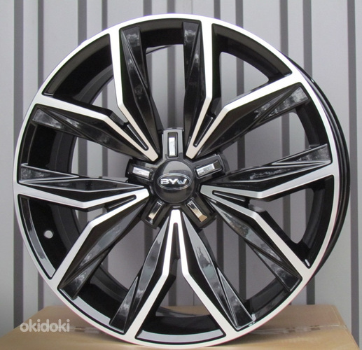 R19x8  5X112  ET  43  57.1  B1269  Black Polished (MB)  For VW  (Z2)