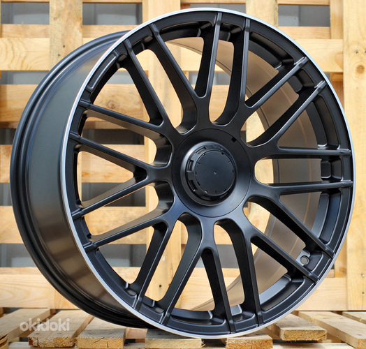 R19x8  5X112  ET  45  66.6  B1268  Black Half Matt+Polished Lip (BLHMPL)  For MER  (Z4+Z3+Z2)  (Rear+Front)
