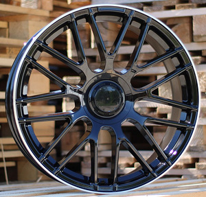 R20x9  5X112  ET  48  66.6  B1268  Black+Polished Lip (BLPL)  For MER  (P1)  (Rear+Front) (1 foto / 1)