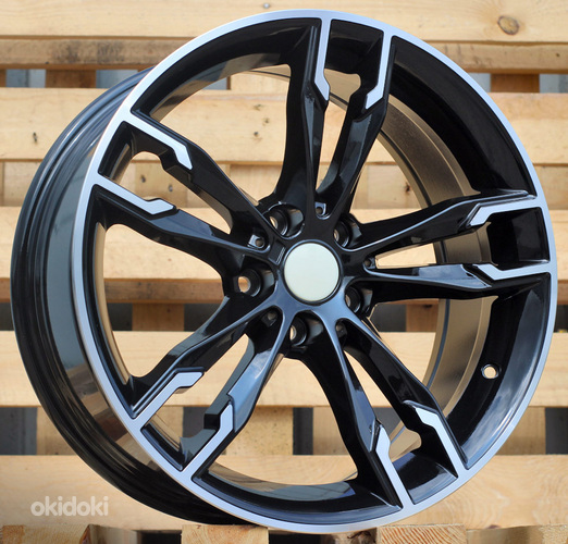 R18x8  5X120  ET  30  72.6  B1257  (IN5377)  Black Polished (MB)  For BMW  (K7)
