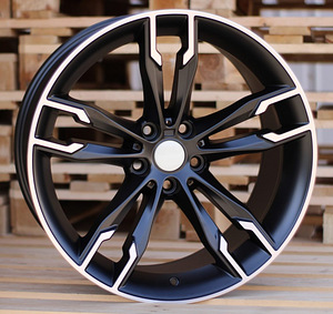 R19x9.5  5X112  ET  35  66.6  B1257  Black Polished Half Matt+Powder Coating (MBHMPC)  For BMW  (K3) (1 foto / 1)