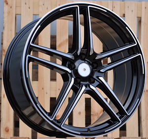 R21x9.5  5X112  ET  31  66.5  B1152  Black Polished (MB)  For AUD  (P2)  (Style ABT (AKC 140 Eur)) (1 foto / 1)