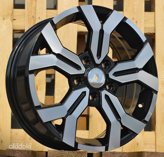 R15x6.5  4X100  ET  40  60.1  B1110  Black Polished (MB)  For DACIA  (K4+L5)  (NEW Model)