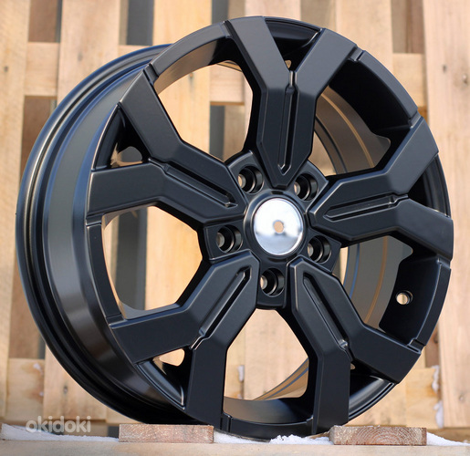 R15x6.5  4X100  ET  40  60.1  B1110  Black Half Matt (BLHM)  For DACIA  (K4+L2)  (NEW Model)