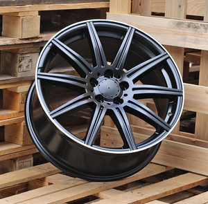 R19x8.5  5X112  ET  43  66.6  B1061  Black Half Matt+Polished Lip (BLHMPL)  For MER  (Z1)  (Rear+Front (AKC 105 Eur)) (1 foto / 1)
