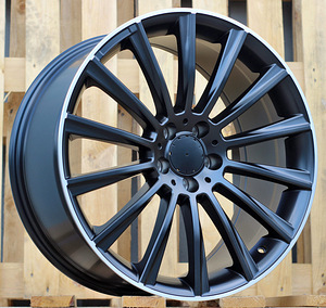 R20x9.5  5X112  ET  43  66.6  B1048  Black Half Matt+Polished Lip (BLHMPL)  For MER  (P)  ((AKC 130 Eur)) (1 foto / 1)