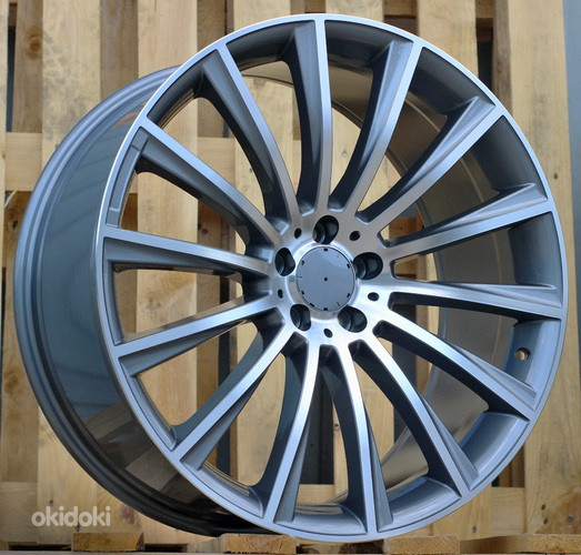 R20x9.5  5X112  ET  35  66.6  B1048  Grey Polished+Powder Coating (MGPC)  For MER  (P)  (Rear+Front)