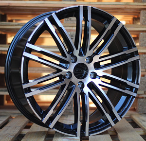 R20x9.5  5X130  ET  47  71.6  B1026  Black Polished (MB)  For PORCH  (Z2)  (REAR+FRONT) (1 foto / 1)