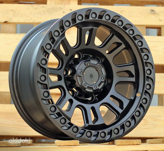 R15x8  6X139.7  ET  0  110.1  A8916  Black Half Matt (BLHM)  For 4X4  (P)
