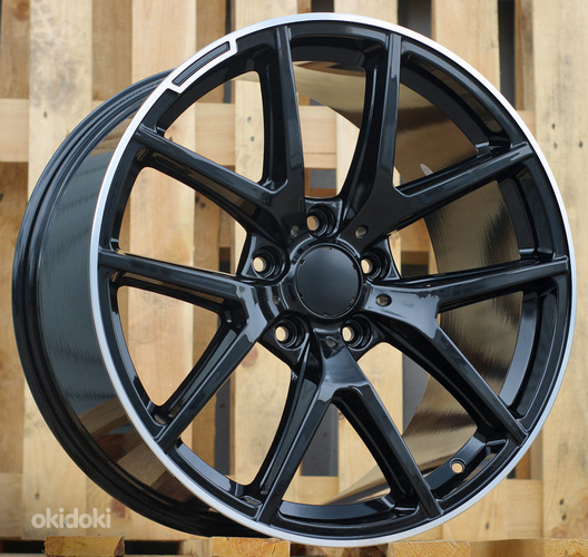 R20x10  5X130  ET  35  84.1  A8221  Black+Polished Lip (BLPL)  For MER  (P)