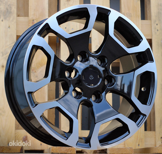 R17x7.5  6X139.7  ET  25  106.1  A6216  Black Polished (MB)  For 4X4  (P2)  (TOYOT)