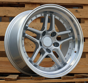 R17x8.5  5X120  ET  20  74.1  A5863  Silver+Polished Lip (SP)  For BMW  (P)  (Rear+Front) (1 foto / 1)
