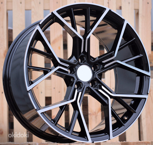 R19x8  5X120  ET  33  72.6  A5602  (IN0316)  Black Polished (MB)  For BMW  (P2)  (Rear+Front)