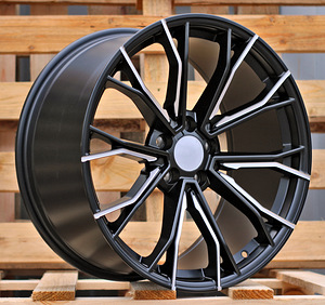 R19x8.5  5X112  ET  25  66.56  A5385  (XFE290)  Black Half Matt (BLHM)  For BMW  (P2)  (Rear+Front) (1 foto / 1)