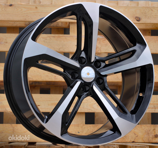 R22x9  5X112  ET  30  66.5  A513  (FR5191)  Black Polished+Powder Coating (MBPC)  For AUD  (P1)