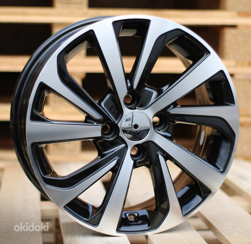 R14x6  4X100  ET  40  60.1  A423  (IN5429)  Black Polished (MB)  For RACIN