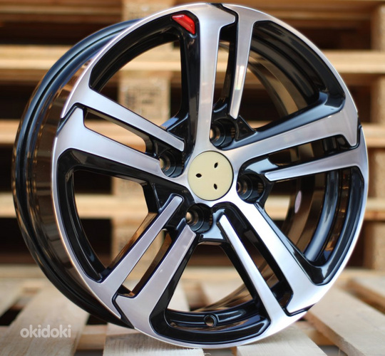 R16x6.5  4X108  ET  20  65.1  A5017  (BK5447)  Black Polished (MB)  For PEUG  (K2)