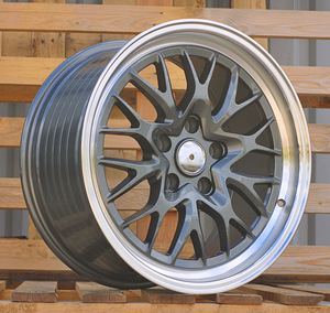 R18x9  5X120  ET  20  74.1  A1408  Gun Metal+Polished Lip (GMPL)  For RACIN  (P)  (HRE Performance Style (Front+Rear)) (1 foto / 1)