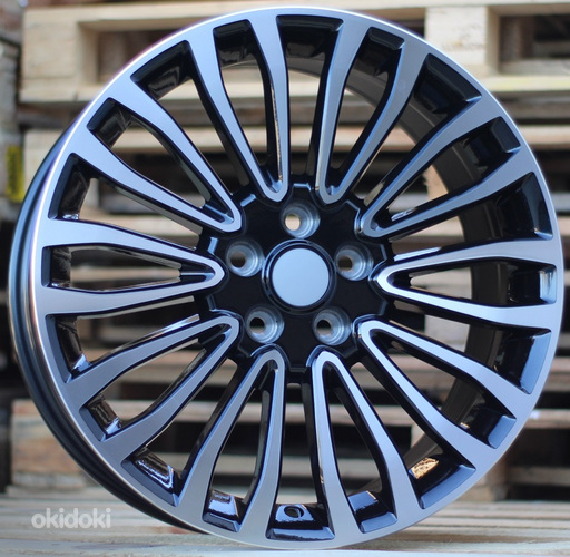 R18x8  5X108  ET  50  63.4  A1340  (INS0181)  Black Polished (MB)  For FORD  (Z3)