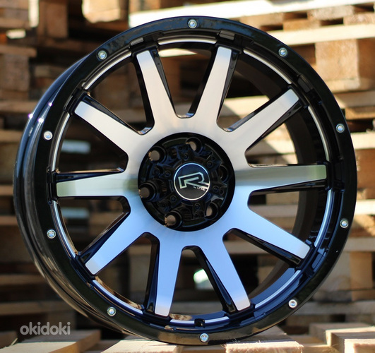 R17x9  6X114.3  ET  0  66.1  A1302  Black Polished (MB)  For 4X4