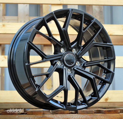 R18x8  5X112  ET  45  66.45  A1007  Gloss Black (GB)  For RACIN