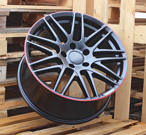 R20x9.5  5X130  ET  50  84.1  8102  Black Half Matt+Red Lip (BLHMRL)  For MER  (K3)  (STYLE BRABUS (AKC 135 Eur)) (1 foto / 1)