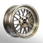 R17x7.5  4X100  ET  25  67.1  7101  Silver+Polished Lip (SP)  For RACIN