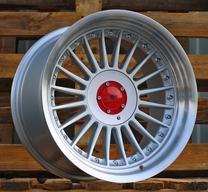 R17x9  5X120  ET  15  74.1  7307R  Silver+Polished Lip (SP)  For BMW  (P1+P+Z6)  (ALPINA Style (Front+Rear)) (1 foto / 1)
